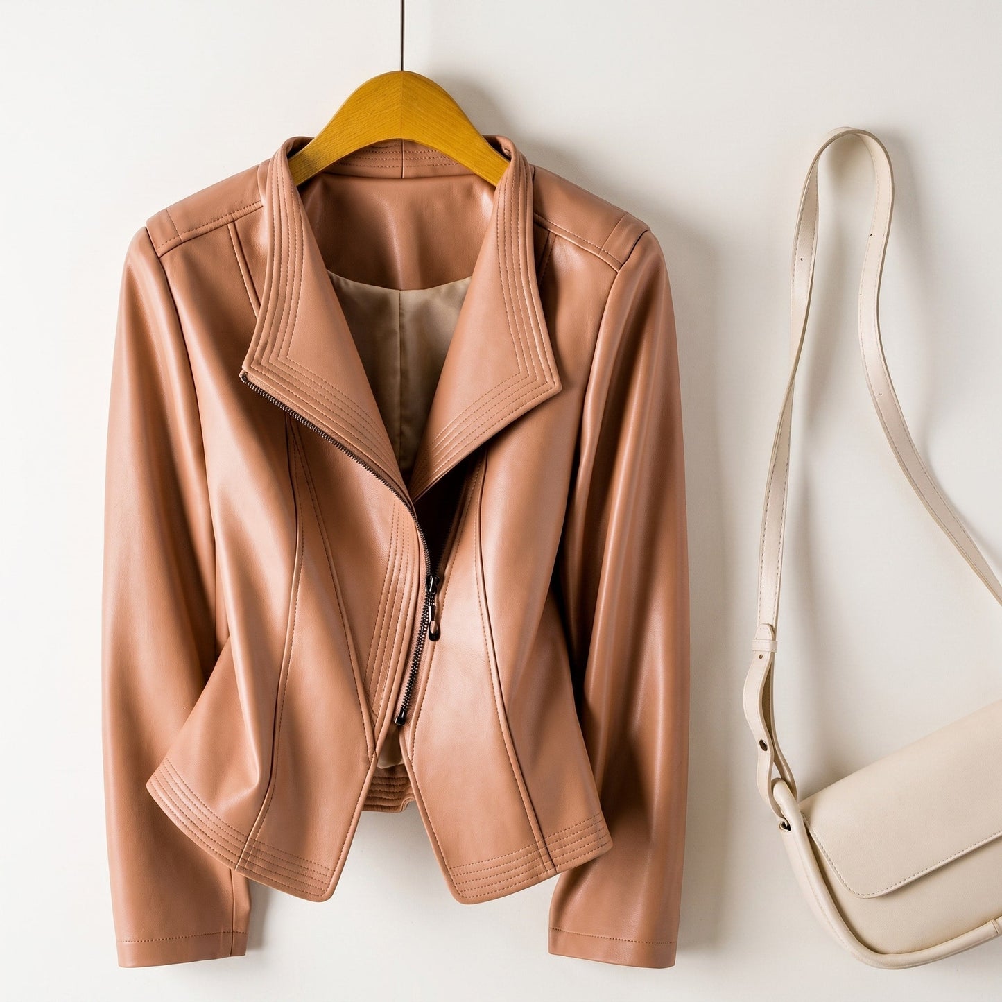 Veste zippée courte pour femmes