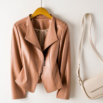 Veste zippée courte pour femmes