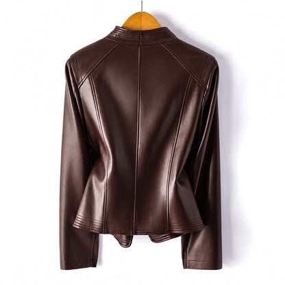 Veste zippée courte pour femmes