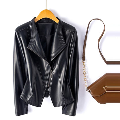 Veste zippée courte pour femmes