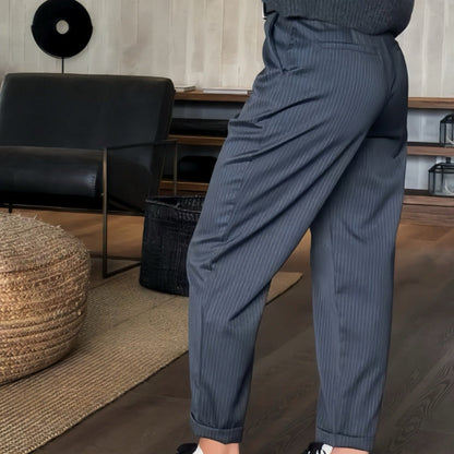 Pantalon Taille Haute À Coupe Droite Pour Homme | Idéal Pour Usage Quotidien Et Bureau