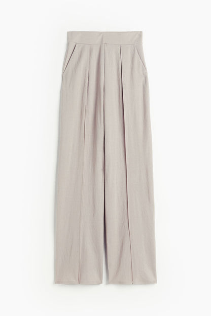 Pantalon Large Avec Plis À Taille Standard Pour Femmes | Idéal Pour Un Usage Quotidien