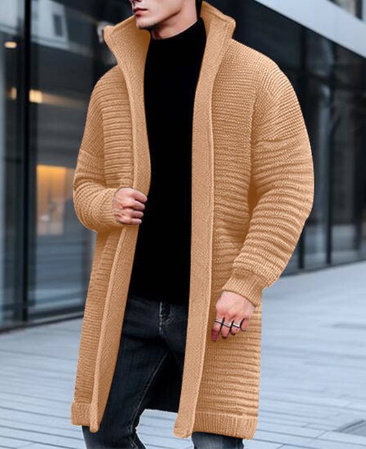 Manteau Long avec Col Classique pour Homme | Idéal pour Le Quotidien
