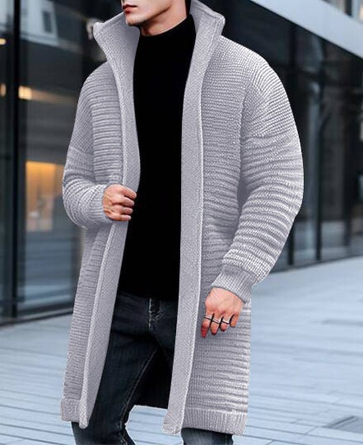 Manteau Long avec Col Classique pour Homme | Idéal pour Le Quotidien