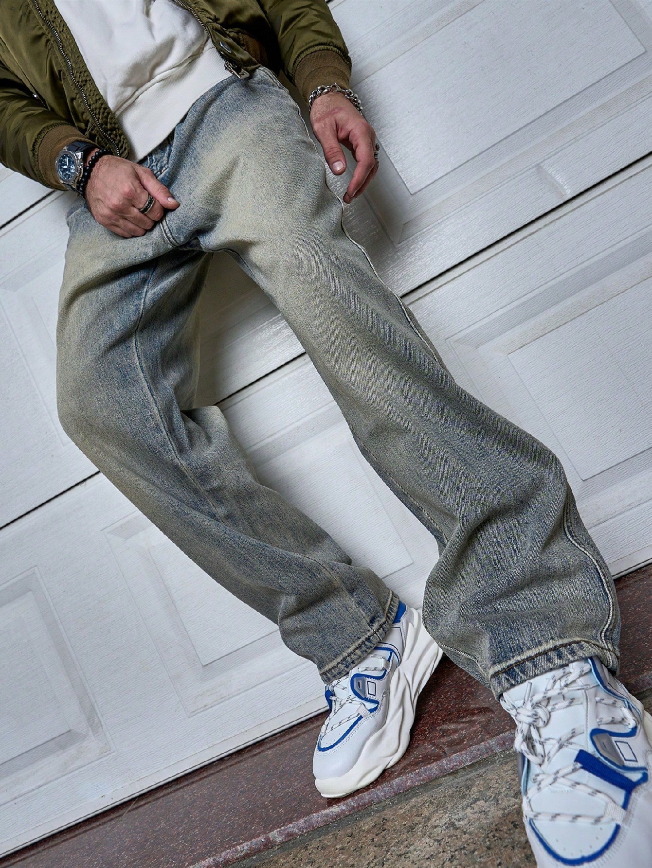 Jean Droit Bleu Foncé pour Homme avec Coupe Classique | Idéal pour Le Quotidien