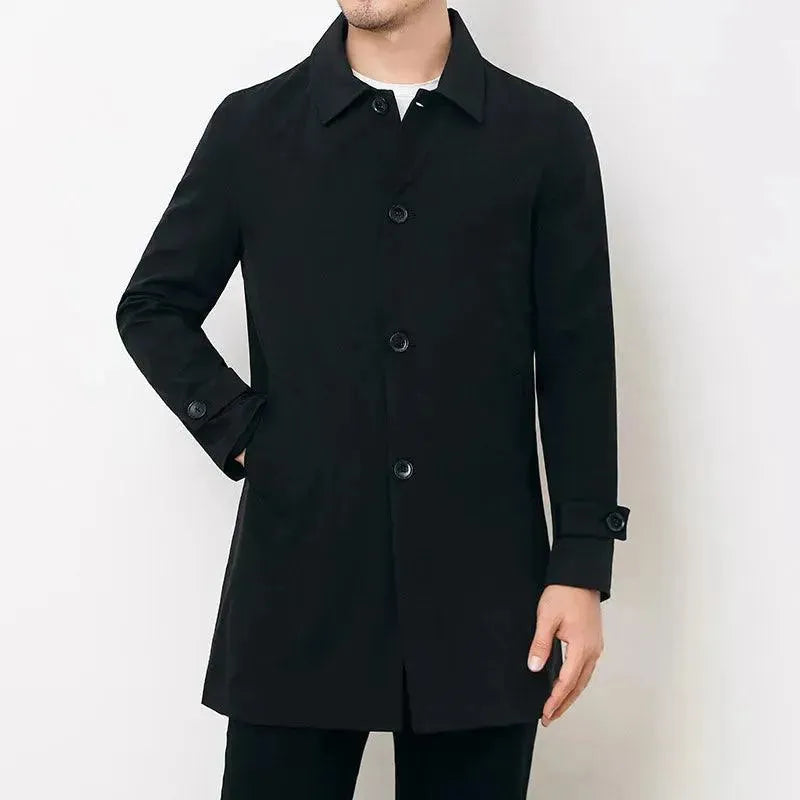 Trench-coat à col chemise pour hommes