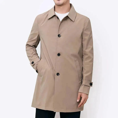 Trench-coat à col chemise pour hommes