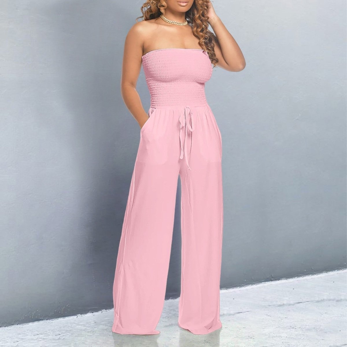 Combinaison Bustier Avec Jambes Larges Pour Femme | Idéale Pour Les Occasions Et Les Sorties