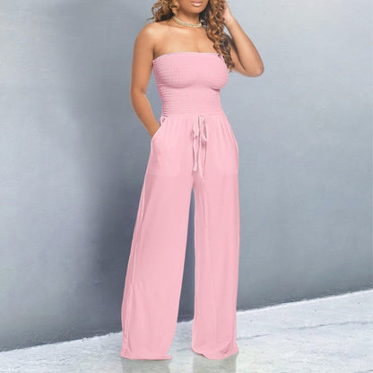Combinaison Bustier Avec Jambes Larges Pour Femme | Idéale Pour Les Occasions Et Les Sorties