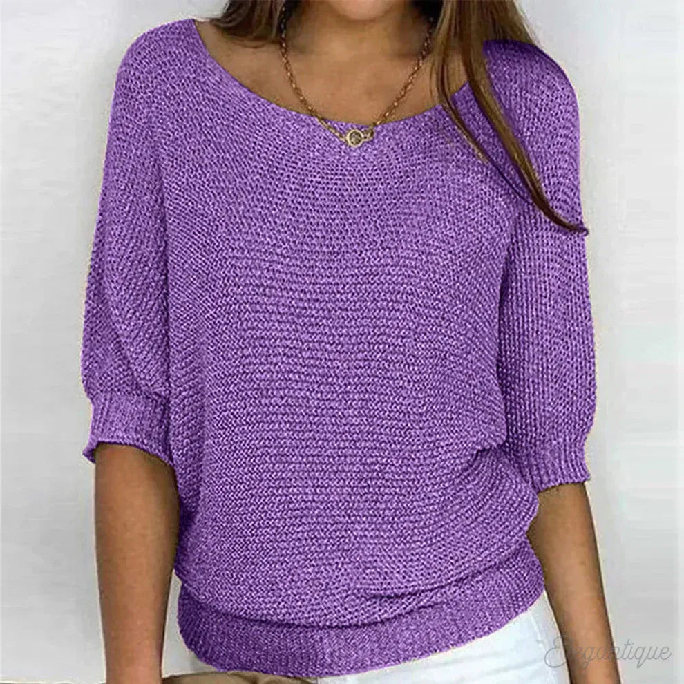Pull À Maille Croisée pour Femme | Idéal Pour La Mi-Saison