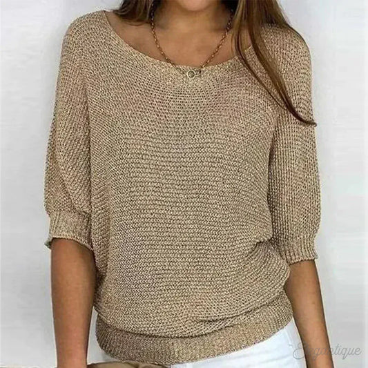 Pull À Maille Croisée pour Femme | Idéal Pour La Mi-Saison