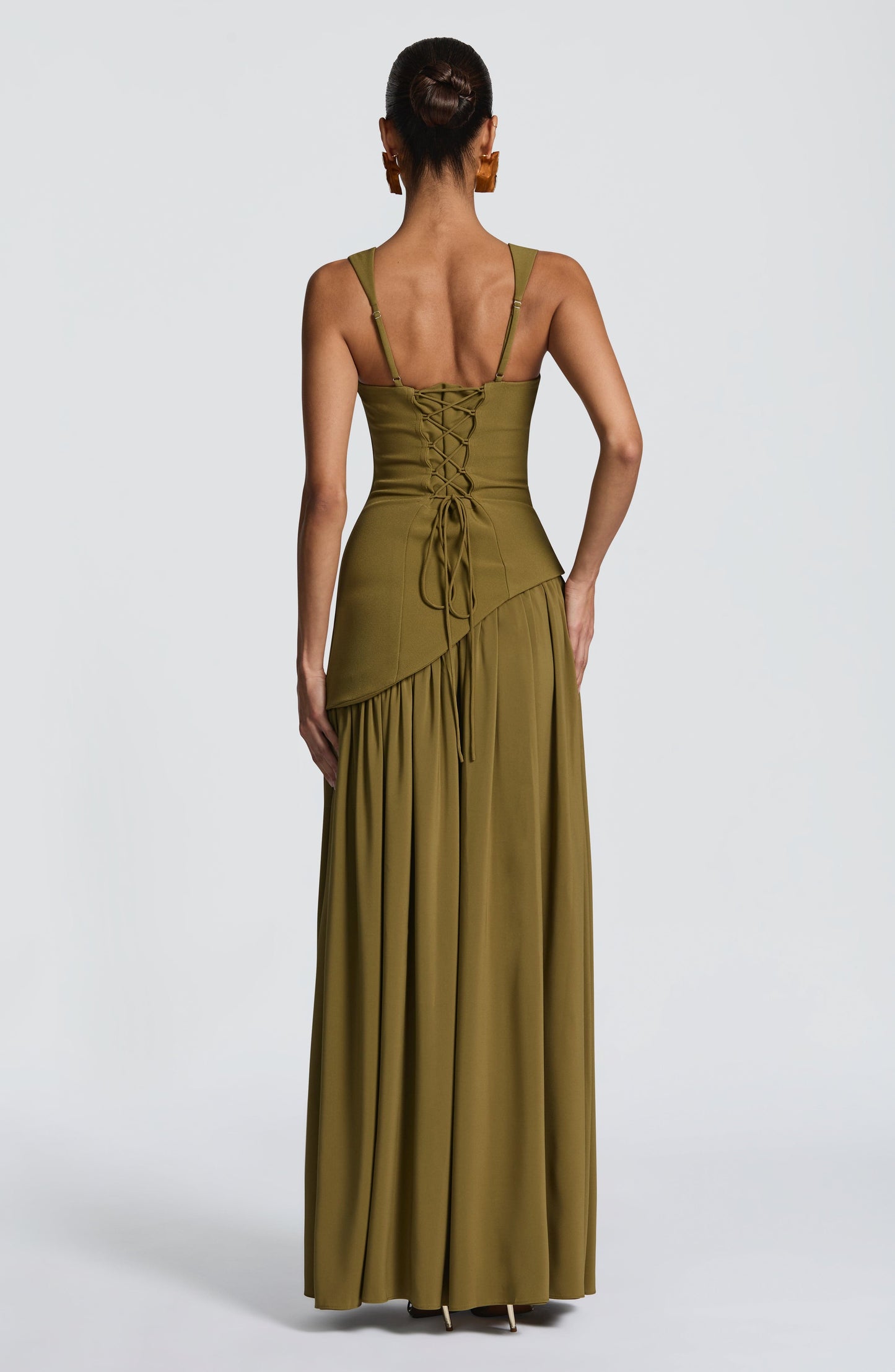 Robe Maxi À Dos Lacé Avec Fente Haute Pour Femme | Idéale Pour Les Cérémonies Et Les Occasions Estivales