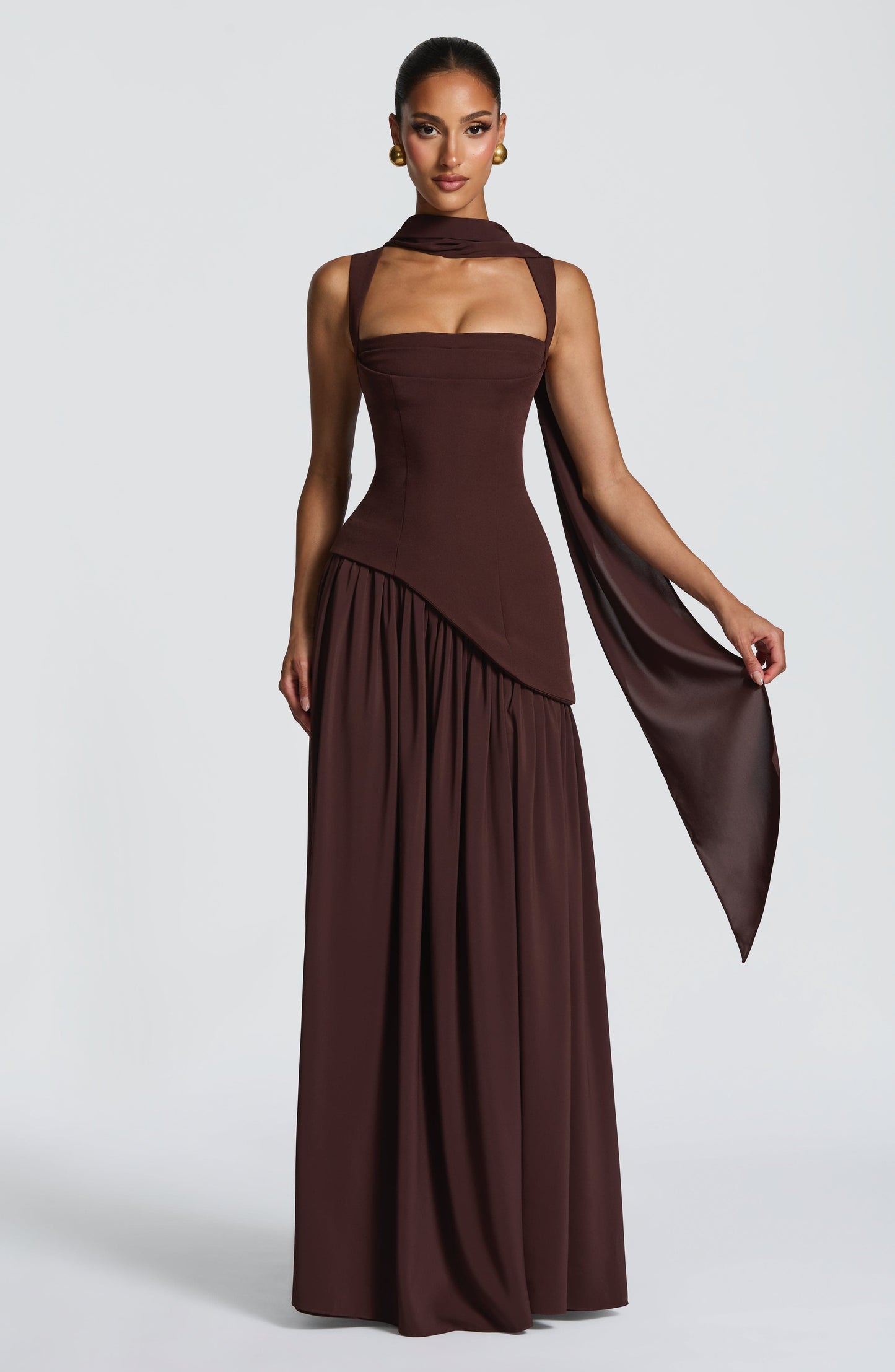 Robe Maxi À Dos Lacé Avec Fente Haute Pour Femme | Idéale Pour Les Cérémonies Et Les Occasions Estivales