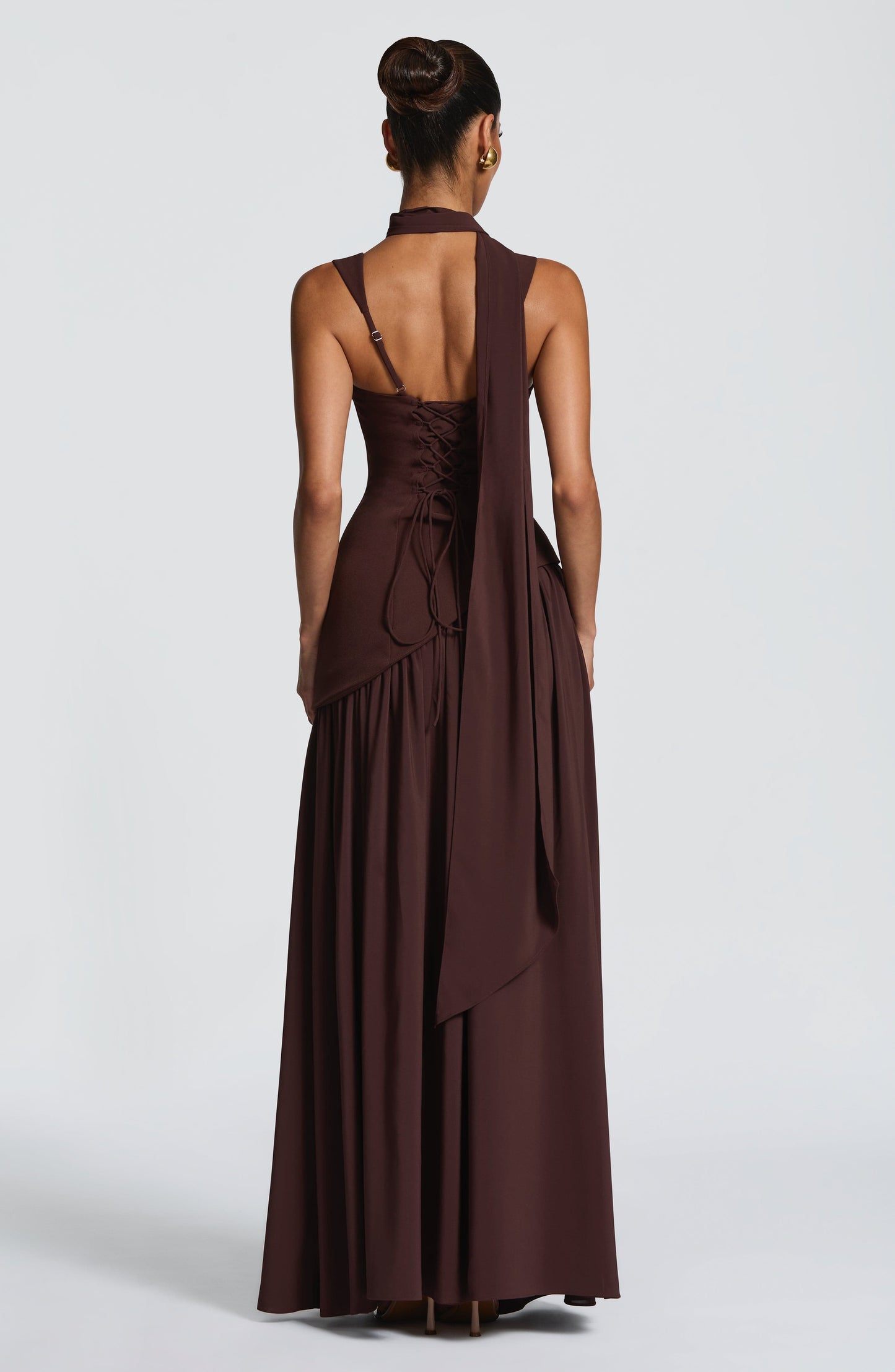 Robe Maxi À Dos Lacé Avec Fente Haute Pour Femme | Idéale Pour Les Cérémonies Et Les Occasions Estivales