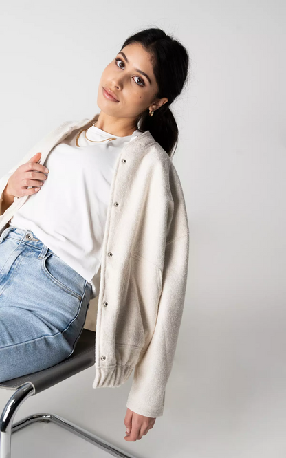 Blouson Bomber Ample pour Femme | Idéal pour Le Printemps Et Les Journées Décontractées