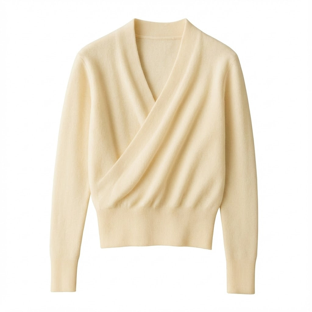 Pull À Devant Croisé Avec Col En V Pour Femme | Idéal Pour Usage Quotidien