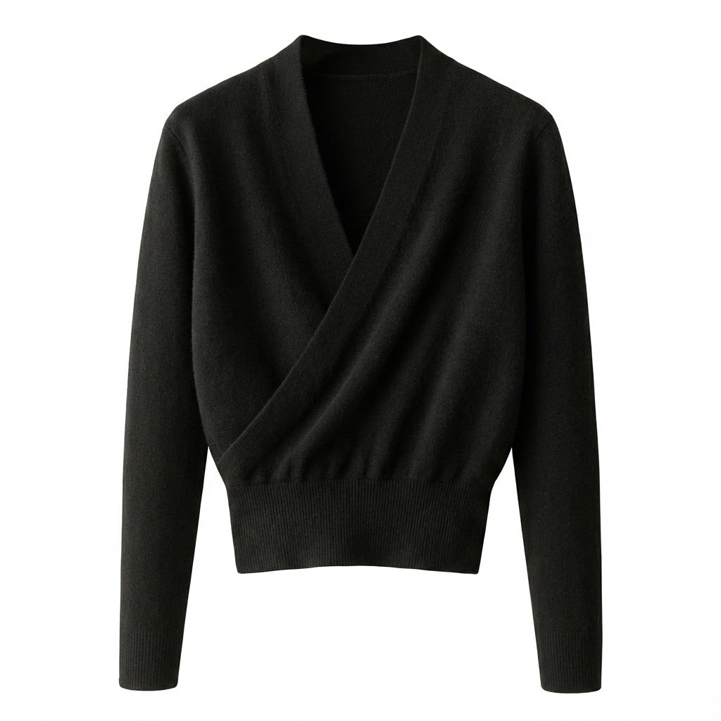 Pull À Devant Croisé Avec Col En V Pour Femme | Idéal Pour Usage Quotidien