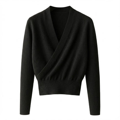 Pull À Devant Croisé Avec Col En V Pour Femme | Idéal Pour Usage Quotidien