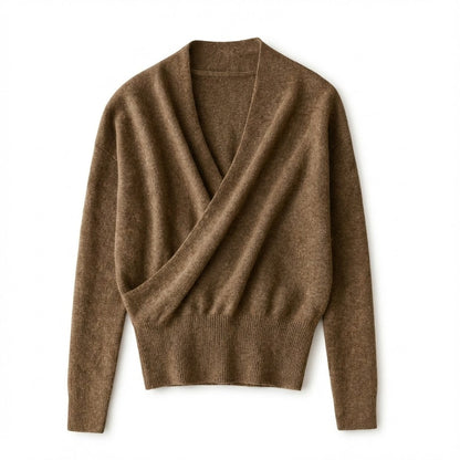 Pull À Devant Croisé Avec Col En V Pour Femme | Idéal Pour Usage Quotidien