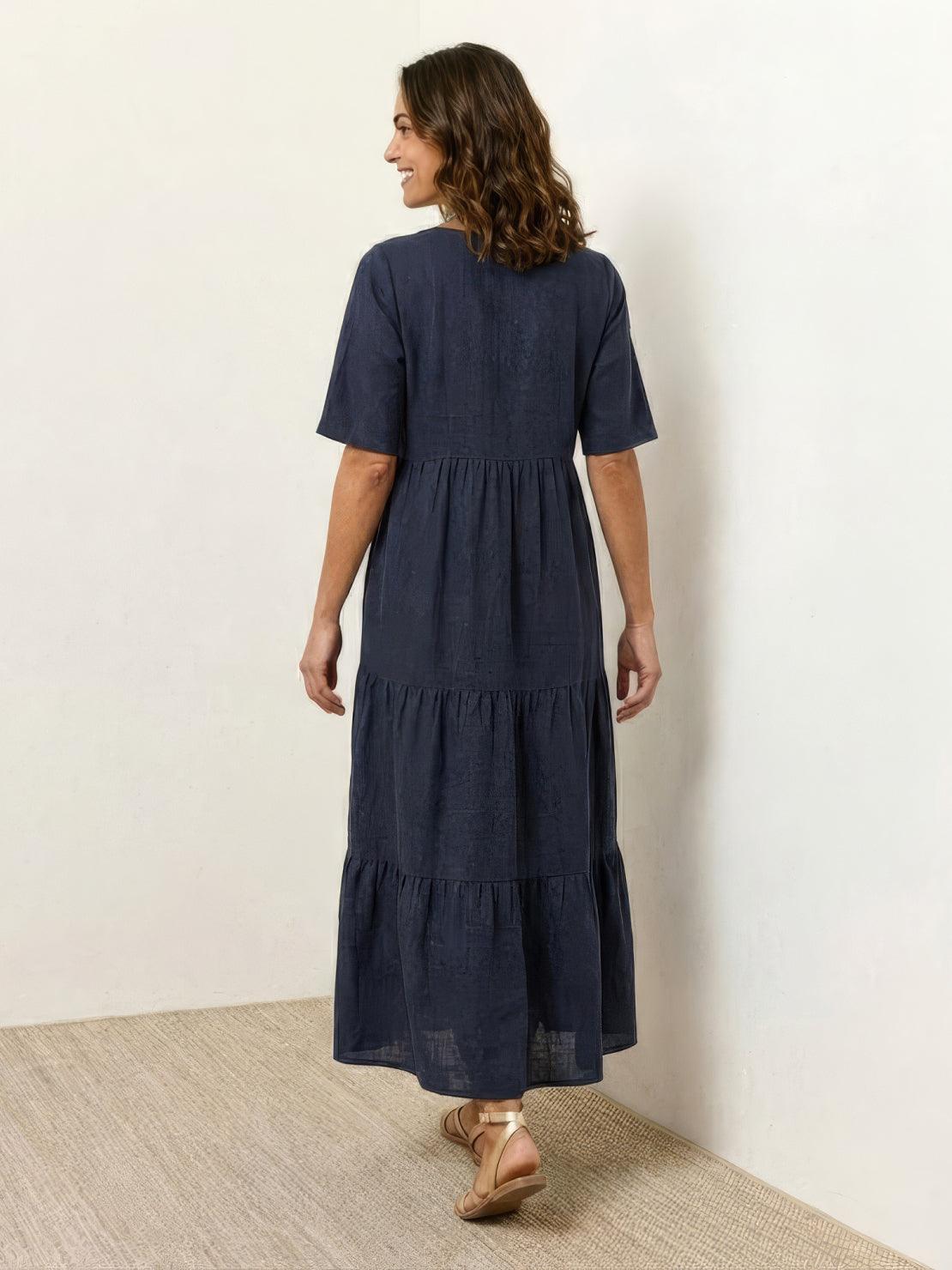 Robe Maxi À Jupe À Deux Volants Pour Femme | Idéale Pour Les Journées Chaudes Et Les Sorties Décontractées