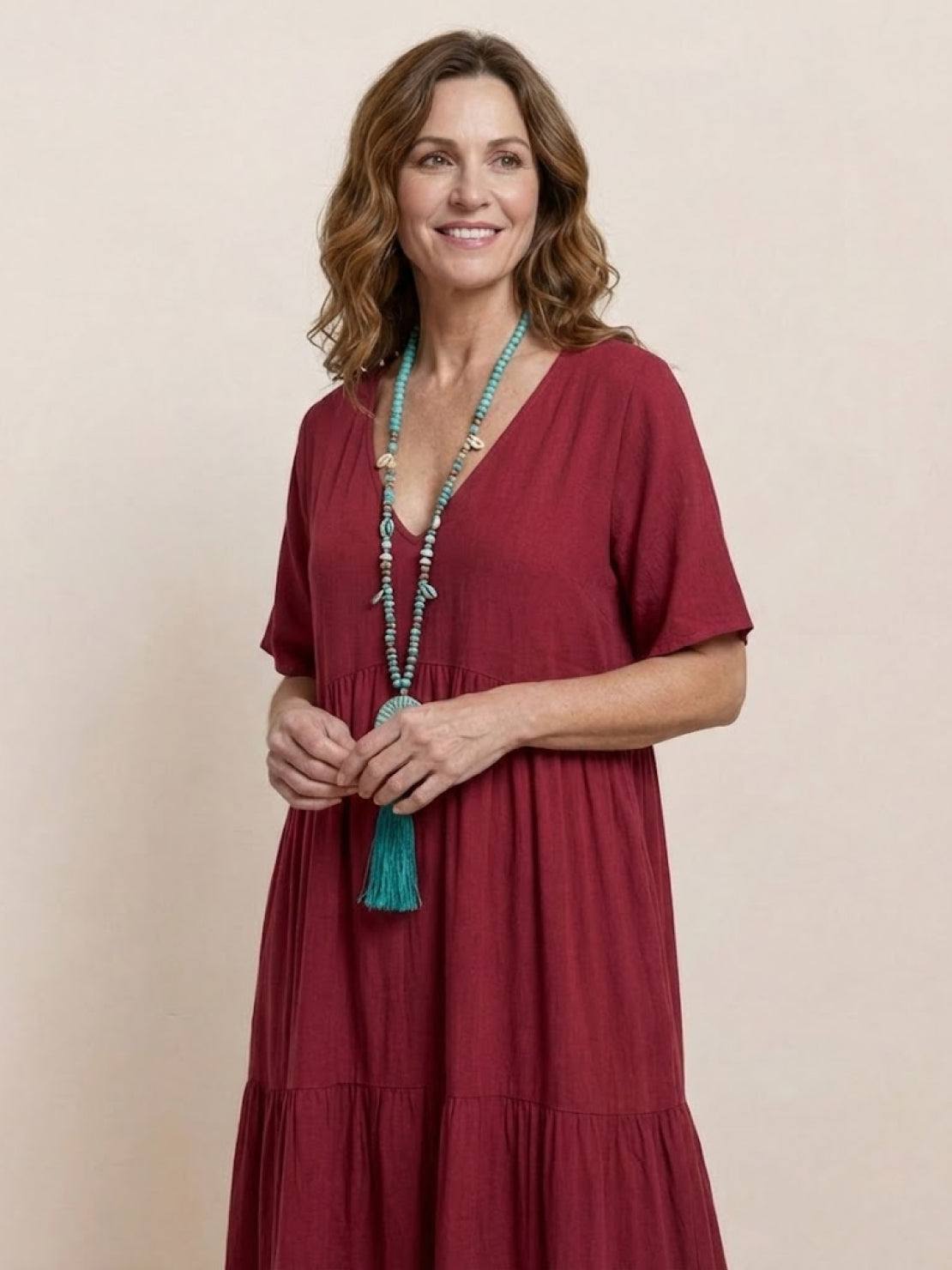 Robe Maxi À Jupe À Deux Volants Pour Femme | Idéale Pour Les Journées Chaudes Et Les Sorties Décontractées