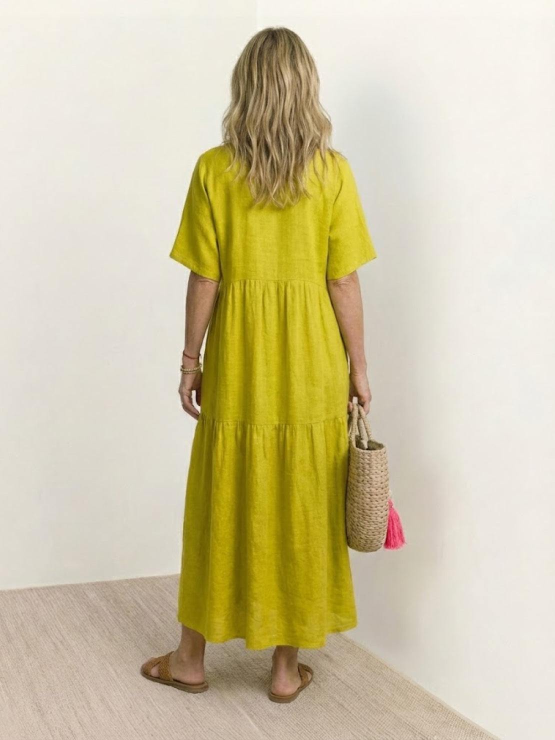 Robe Maxi À Jupe À Deux Volants Pour Femme | Idéale Pour Les Journées Chaudes Et Les Sorties Décontractées