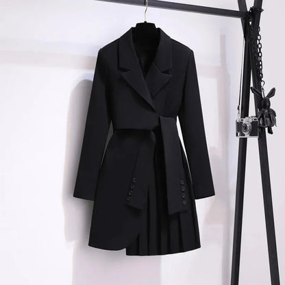 Manteau Ceinturé Avec Col À Revers Pour Femmes | Idéal Pour Le Travail Et Les Occasions En Soirée