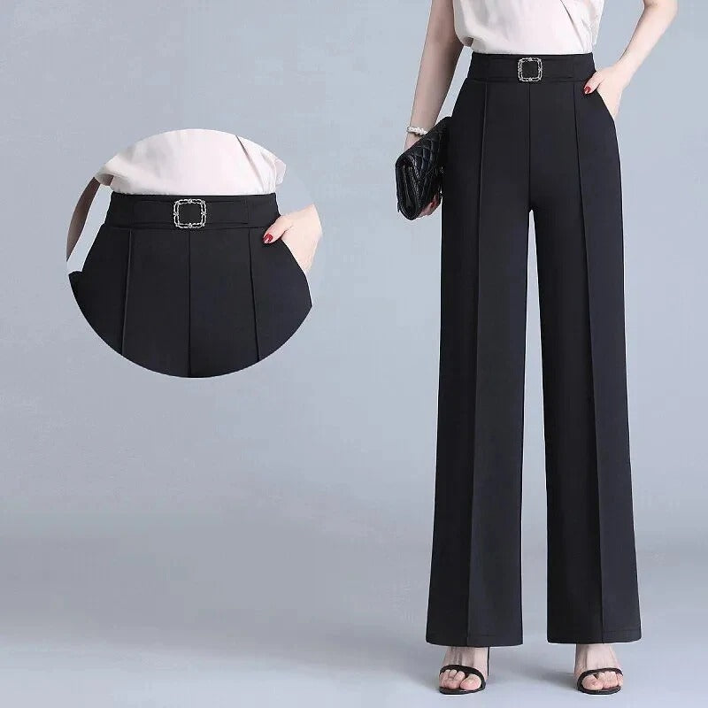 Pantalon Large à Taille Haute pour Femme | Idéal pour les Sorties et les Occasions Décontractées