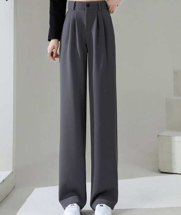 Pantalon Taille Haute à Coupe Ajustée pour Femme | Idéal pour le Quotidien et les Occasions Décontractées