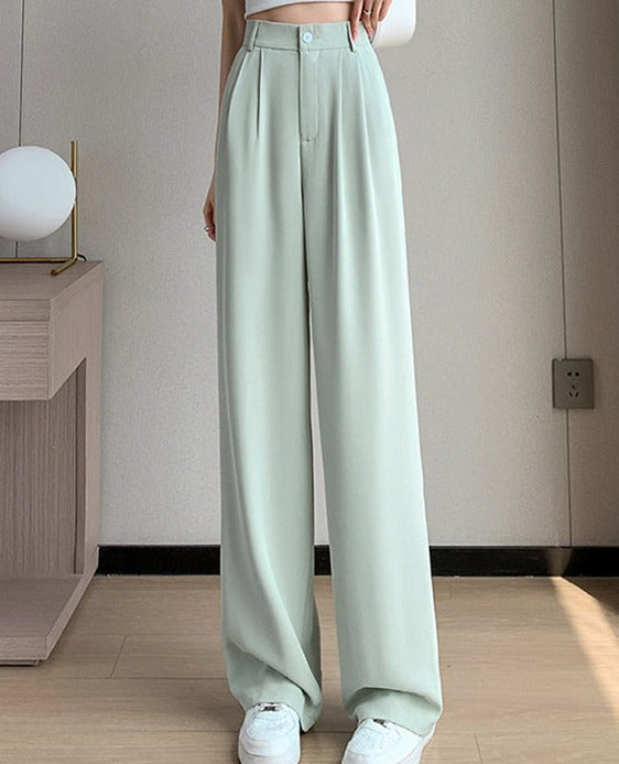 Pantalon Taille Haute à Coupe Ajustée pour Femme | Idéal pour le Quotidien et les Occasions Décontractées