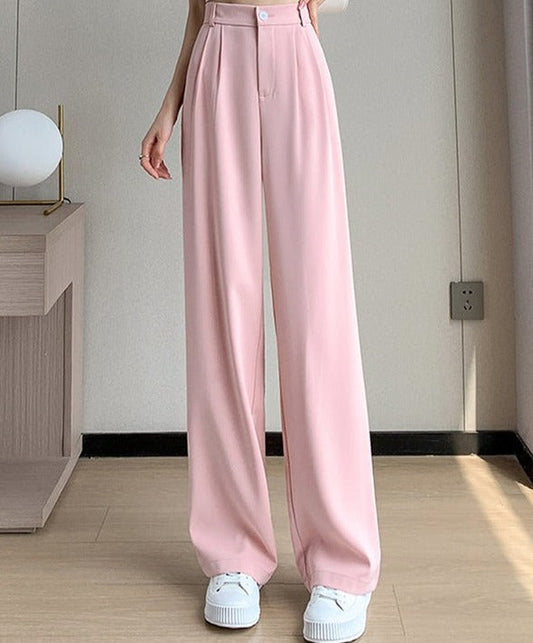 Pantalon Taille Haute à Coupe Ajustée pour Femme | Idéal pour le Quotidien et les Occasions Décontractées