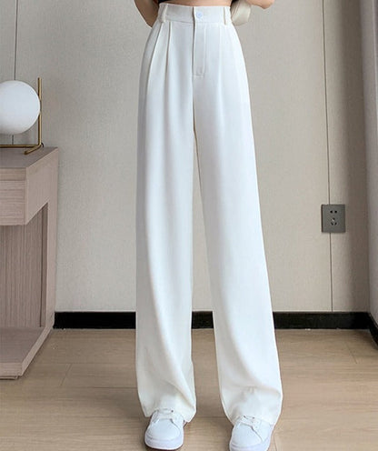Pantalon Taille Haute à Coupe Ajustée pour Femme | Idéal pour le Quotidien et les Occasions Décontractées