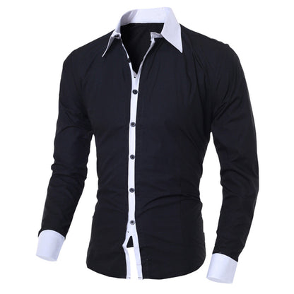 Chemise À Manches Longues avec Coupe Ajustée pour Homme | Idéale pour L’Automne Et L’Hiver