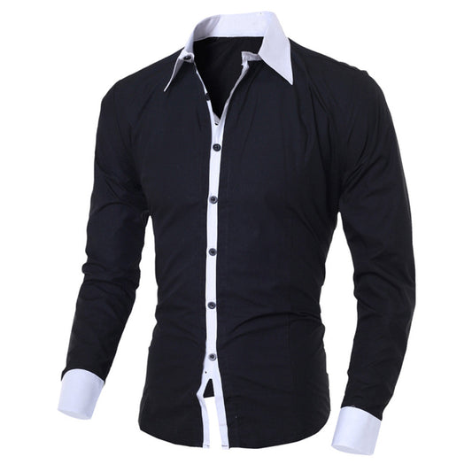 Chemise À Manches Longues avec Coupe Ajustée pour Homme | Idéale pour L’Automne Et L’Hiver