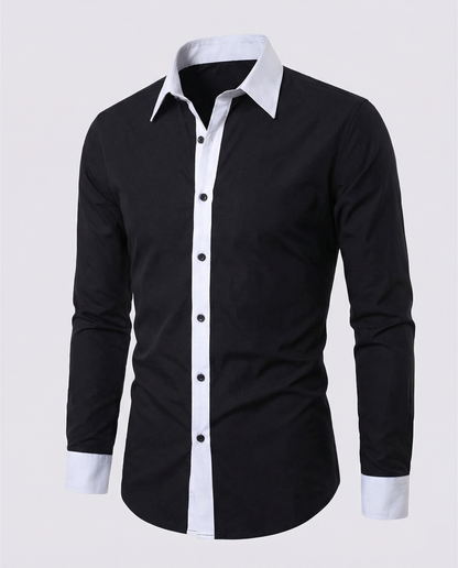 Chemise À Manches Longues Avec Coupe Régulière Pour Hommes | Idéale Pour L’Automne Et L’Hiver