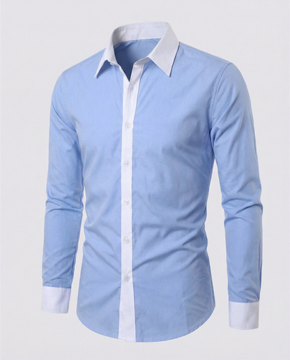 Chemise À Manches Longues Avec Coupe Régulière Pour Hommes | Idéale Pour L’Automne Et L’Hiver