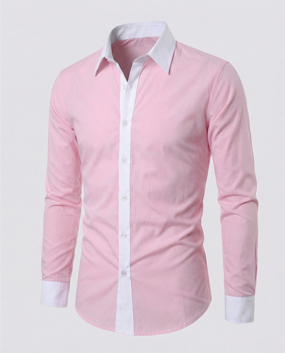 Chemise À Manches Longues Avec Coupe Régulière Pour Hommes | Idéale Pour L’Automne Et L’Hiver