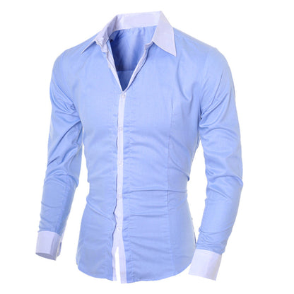Chemise À Manches Longues avec Coupe Ajustée pour Homme | Idéale pour L’Automne Et L’Hiver