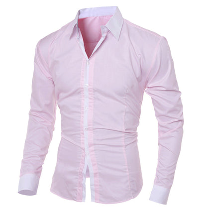 Chemise À Manches Longues avec Coupe Ajustée pour Homme | Idéale pour L’Automne Et L’Hiver