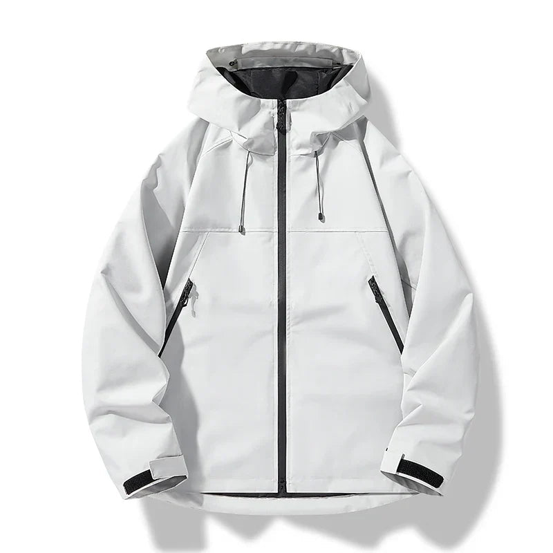 Veste à capuche avec poches zippées pour hommes