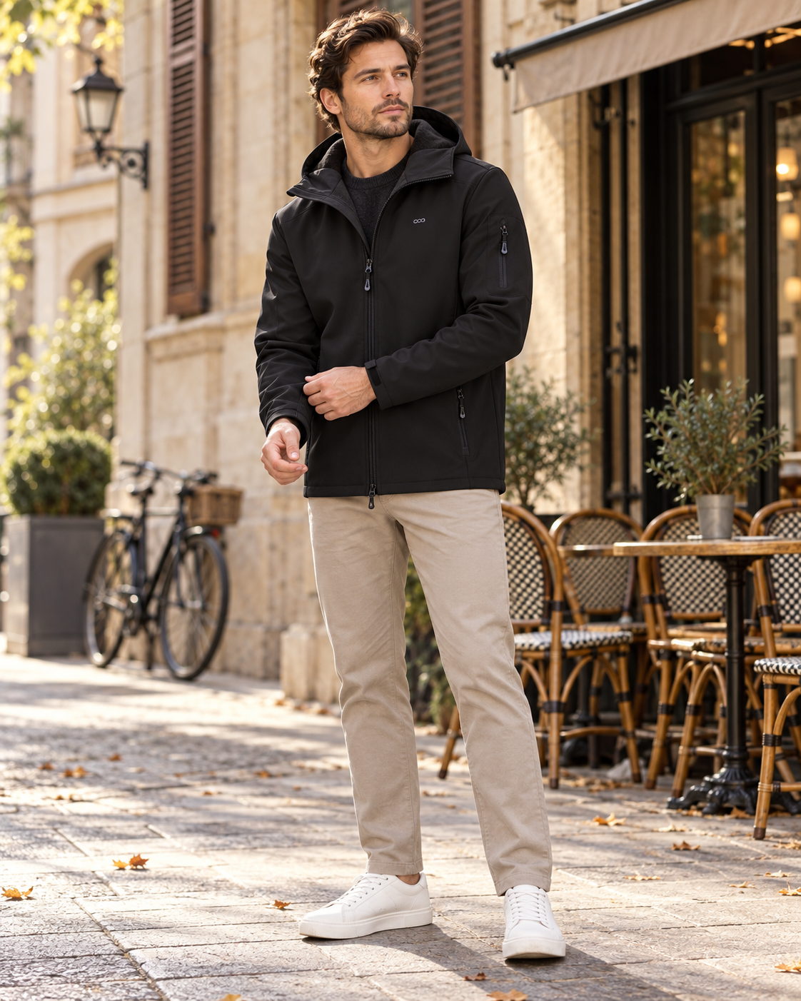 Veste à capuche pour hommes