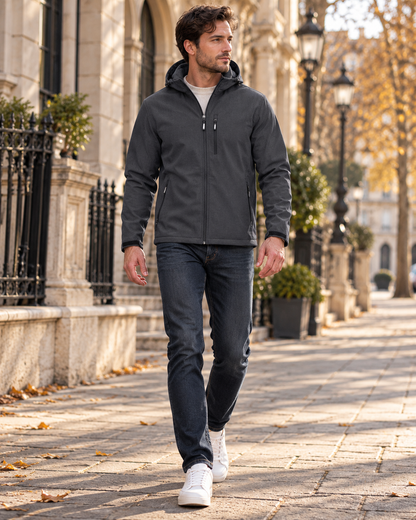 Veste à capuche zippée pour homme