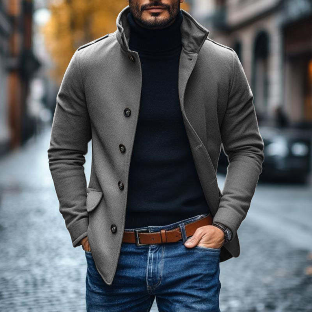 Veste à col montant pour hommes