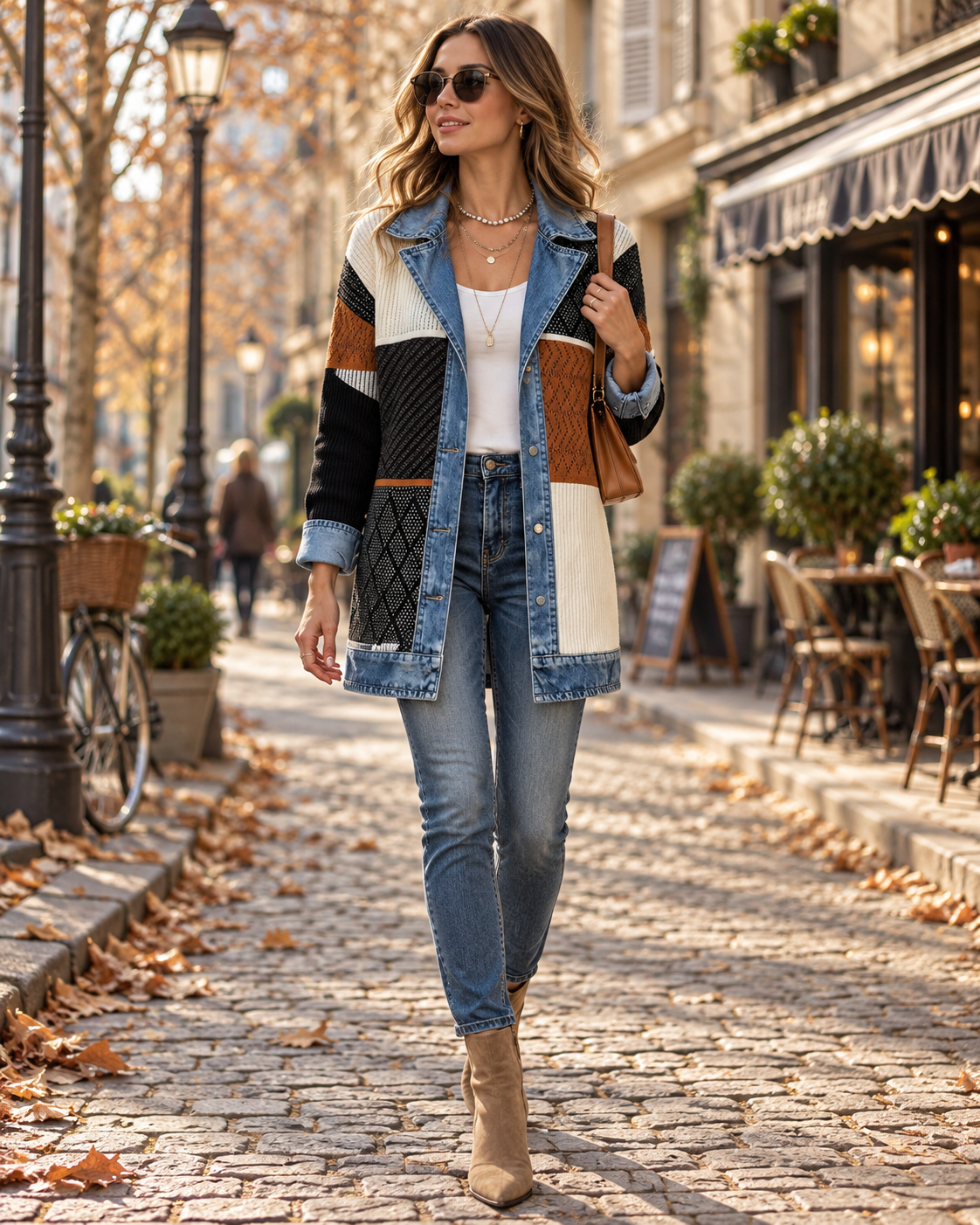 Veste à col revers pour femmes