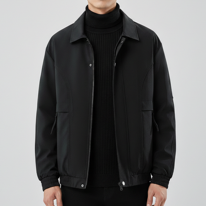 Veste bomber à col chemise pour hommes