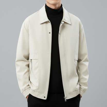 Veste bomber à col chemise pour hommes