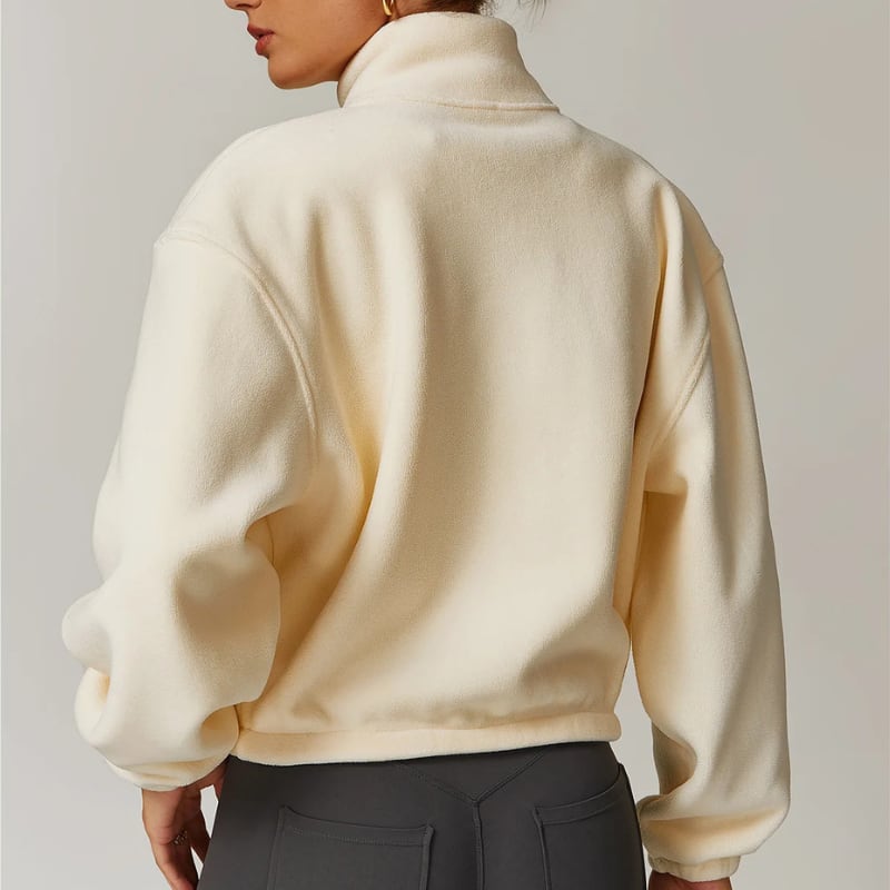 Veste bomber à col montant pour femmes