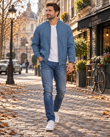Veste bomber zippée pour hommes