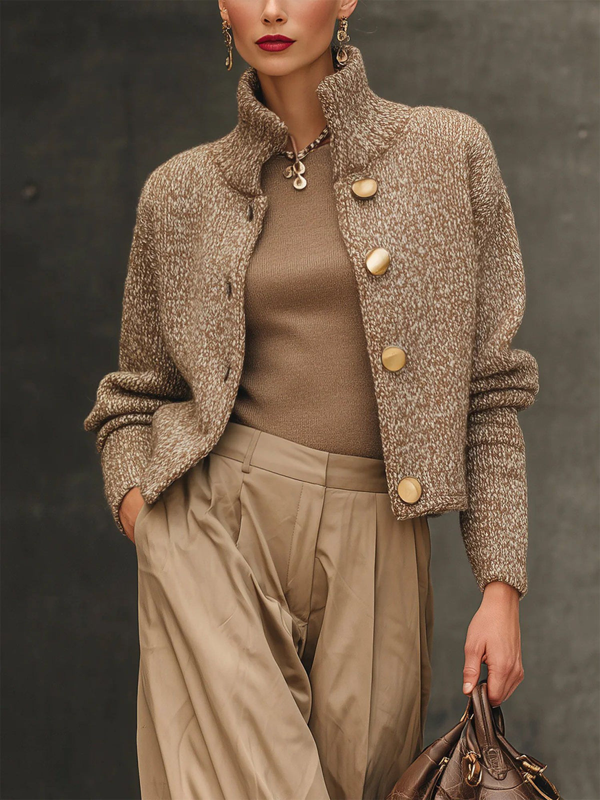 Veste boutonnée pour femmes