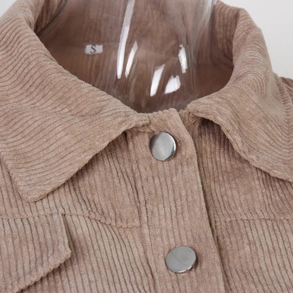 Veste courte à manches bouffantes pour femmes